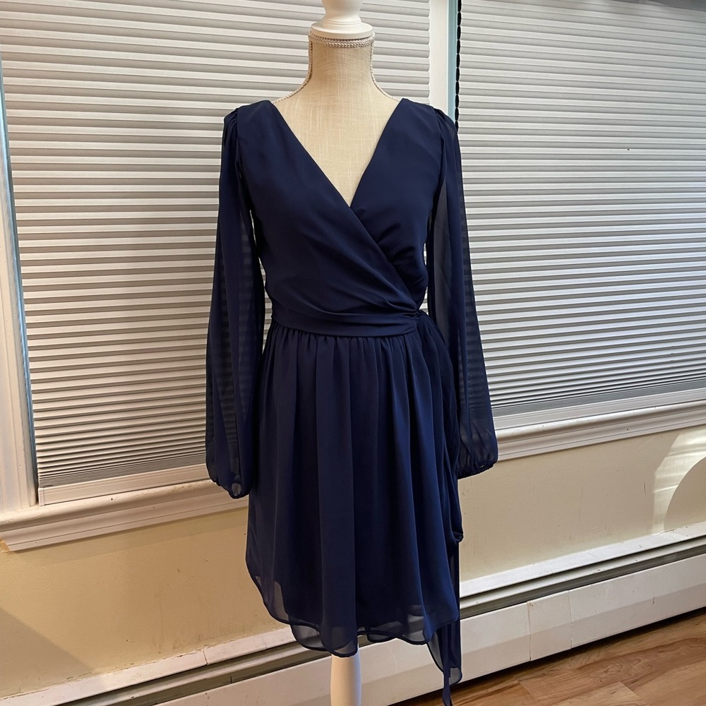 Navy Blue Bridesmaid Dress